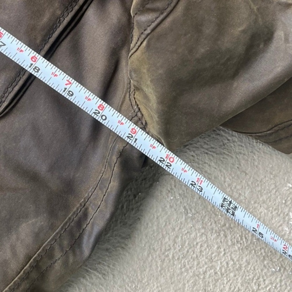 VTG Abercrombie & Fitch Redfield Jacket Mens M Waxed Cotton Flannel Lined Brown - Picture 14 of 16